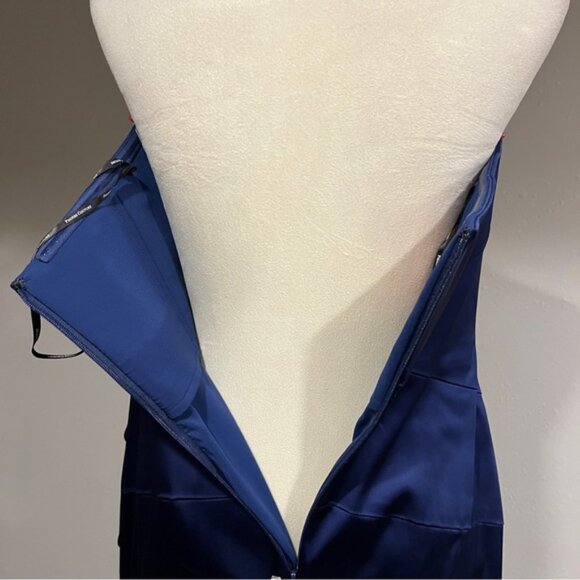 Navy strapless formal navy dress - Picture 8 of 15